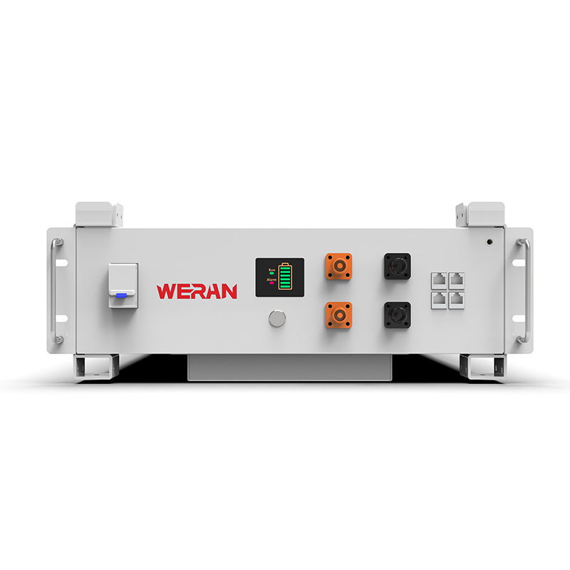 WERAN WRL-48100RW 51.2V 100Ah LiFePO4 стійковий акумулятор (5.12kWh) – 8000 циклів, CAN/RS485, штабельований домашній ESS