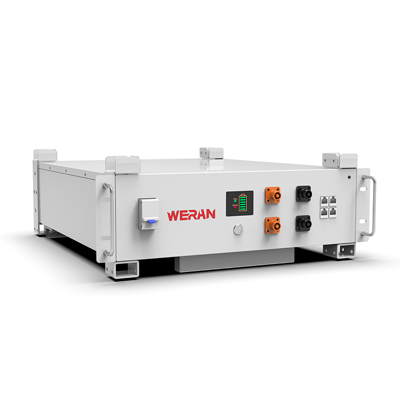 WERAN WRL-48100RW 51.2V 100Ah LiFePO4 стійковий акумулятор (5.12kWh) – 8000 циклів, CAN/RS485, штабельований домашній ESS