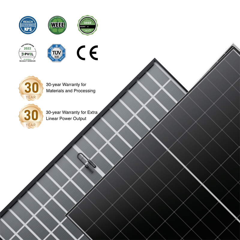 Сонячна панель WERAN EcoLife 480-490 Вт з подвійним склом BC LR7-54HJD Висококласний житловий фотоелектричний модуль