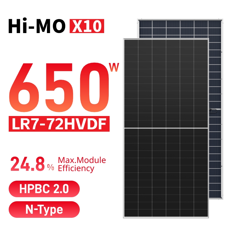 Сонячна панель LONGi Hi-MO X10 Guardian Anti-Dust 640-670 Вт LR7-72HVDF з подвійним склом HPBC 2.0
